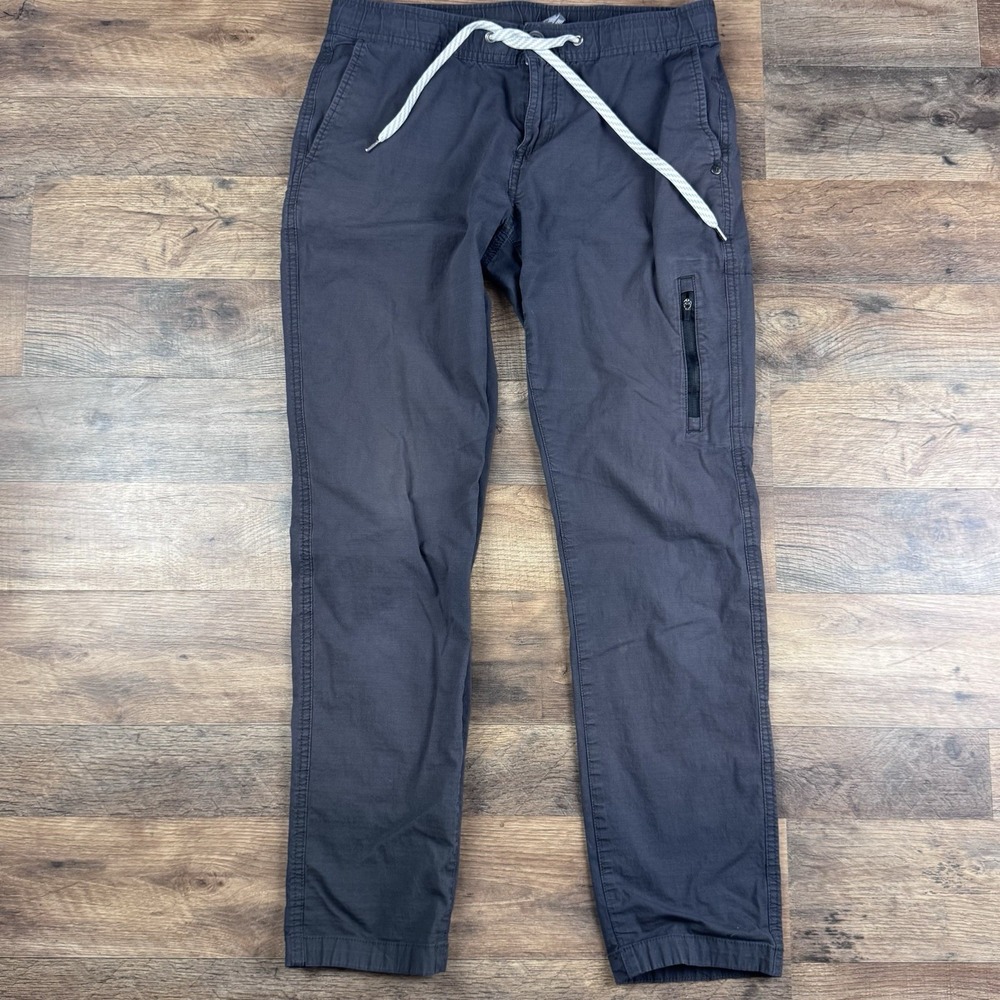 Vuori Ripstop Pants Womens Medium Rise And Shine Organic Cotton Gray Flaw - Picture 2 of 10